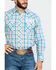 Image #4 - Wrangler Men's Plaid Ram Logo Long Sleeve Western Shirt , , hi-res