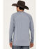 Image #4 - RANK 45® Men's Solid Performance Long Sleeve T-Shirt, Royal Blue, hi-res