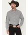 Image #1 - Ariat Men's Team Pablo Geo Print Long Sleeve Button-Down Western Shirt, Black, hi-res