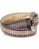Shyanne Women's Sequin Belt, Brown, hi-res