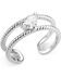 Image #1 - Montana Silversmiths Women's Wandering Trail Ring, Silver, hi-res