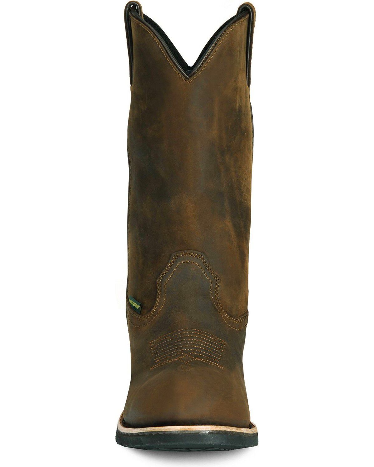 Image #10 - Dan Post Men's Albuquerque Waterproof Western Work Boots - Soft Toe, Distressed, hi-res