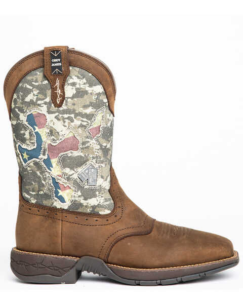 Image #2 - Brothers and Sons Men's Tychee Camo Flag Underlay Western Performance Boots - Broad Square Toe, Camouflage, hi-res