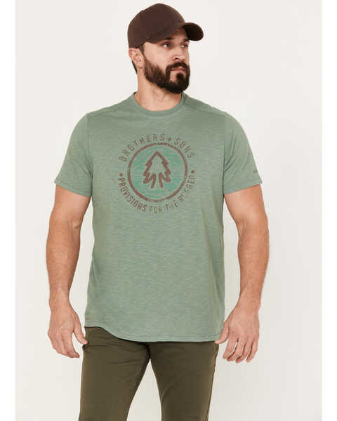 Brothers & Sons Men's Tree Circle Short Sleeve Graphic T-Shirt, Sage, hi-res