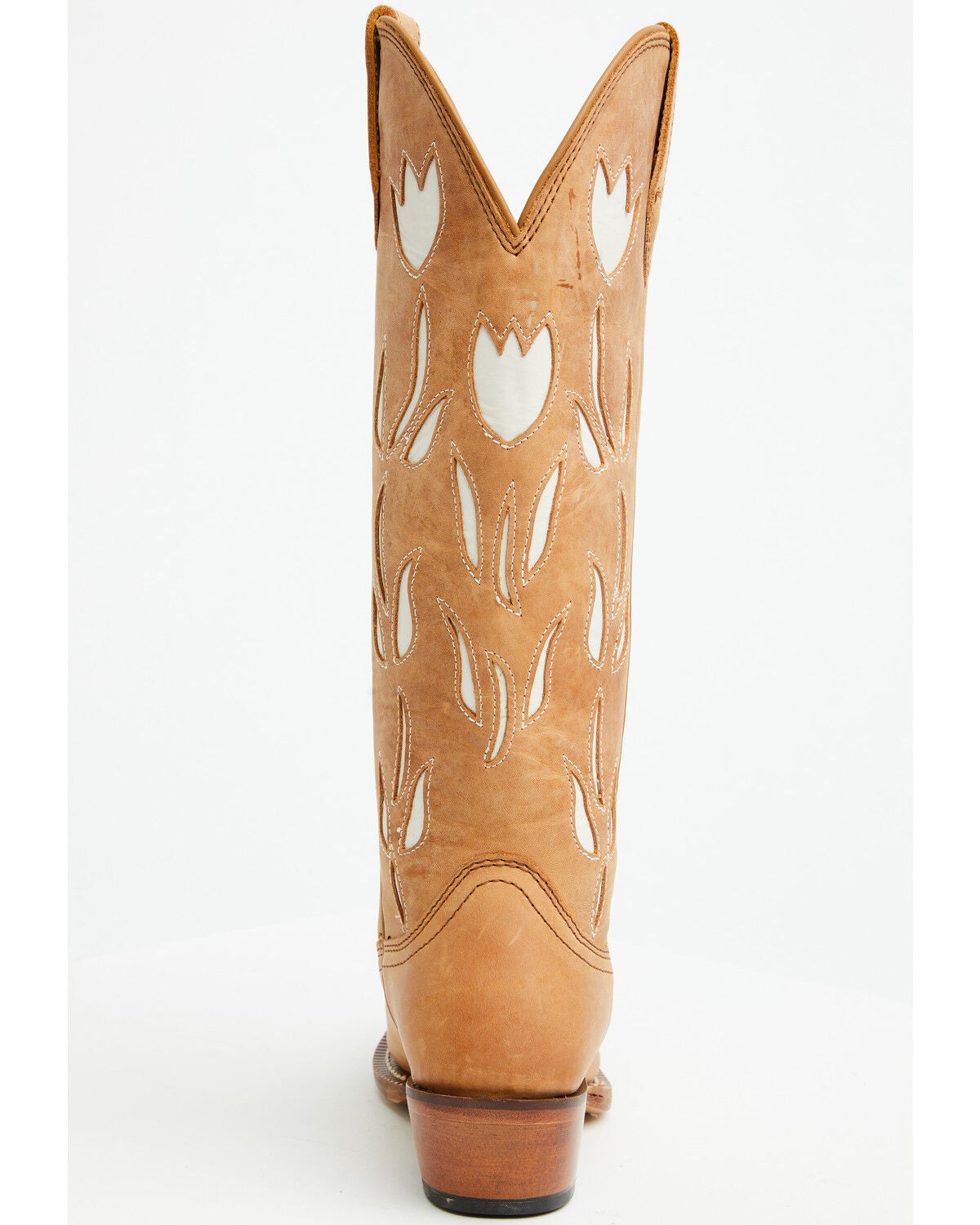 Image #5 - Justin Women's May Tall Western Boots - Snip Toe, Tan, hi-res