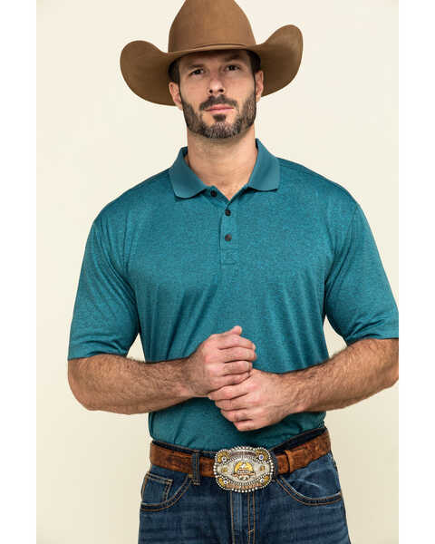 Image #1 - Cody James Core Men's Blue Tonal Short Sleeve Polo Shirt , , hi-res