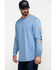Hawx Men's FR Logo Long Sleeve Work T-Shirt -  Big & Tall , Blue, hi-res