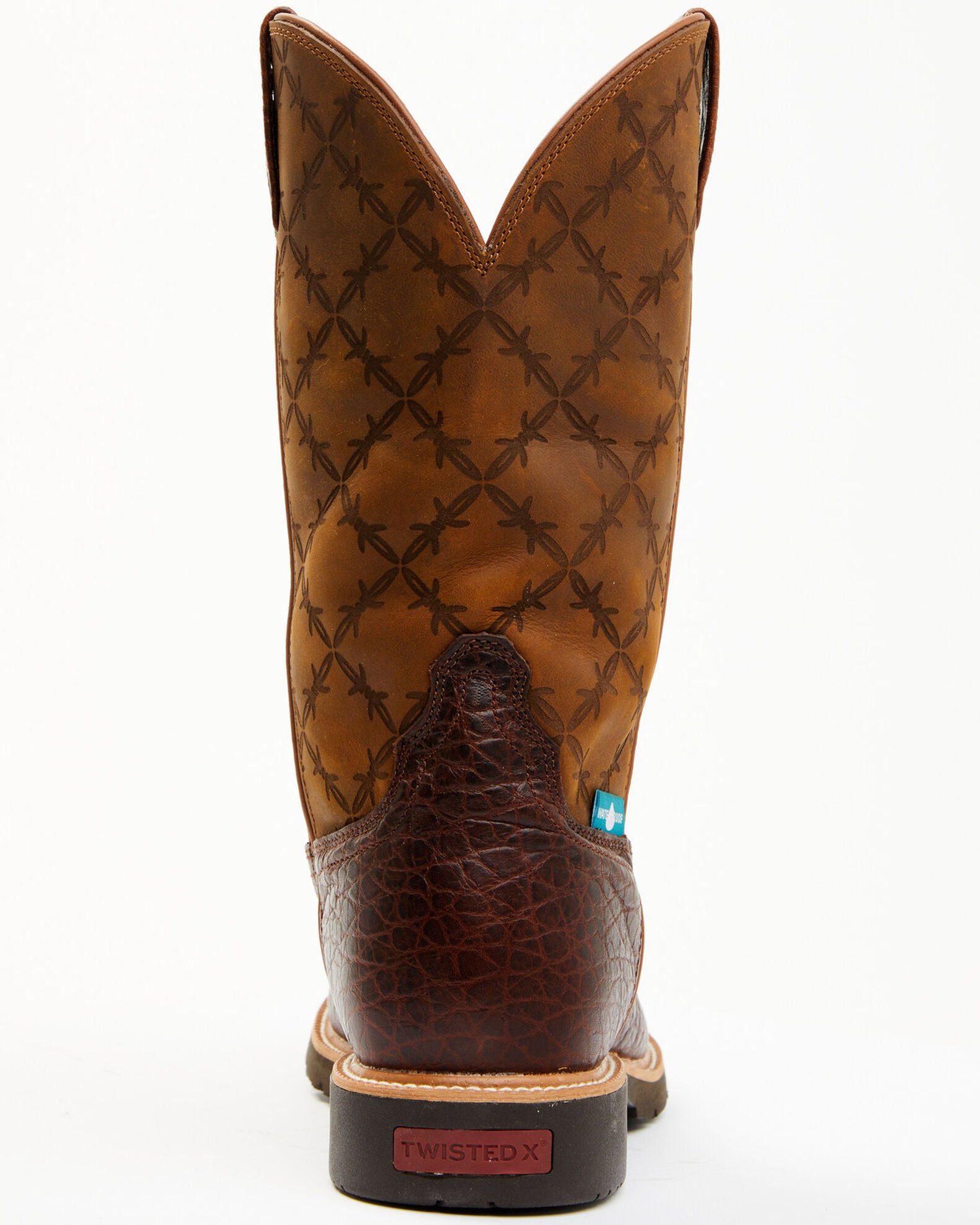 MHM0014 Mens Twisted X Horseman Cowboy Boot Square Toe Dark Brown