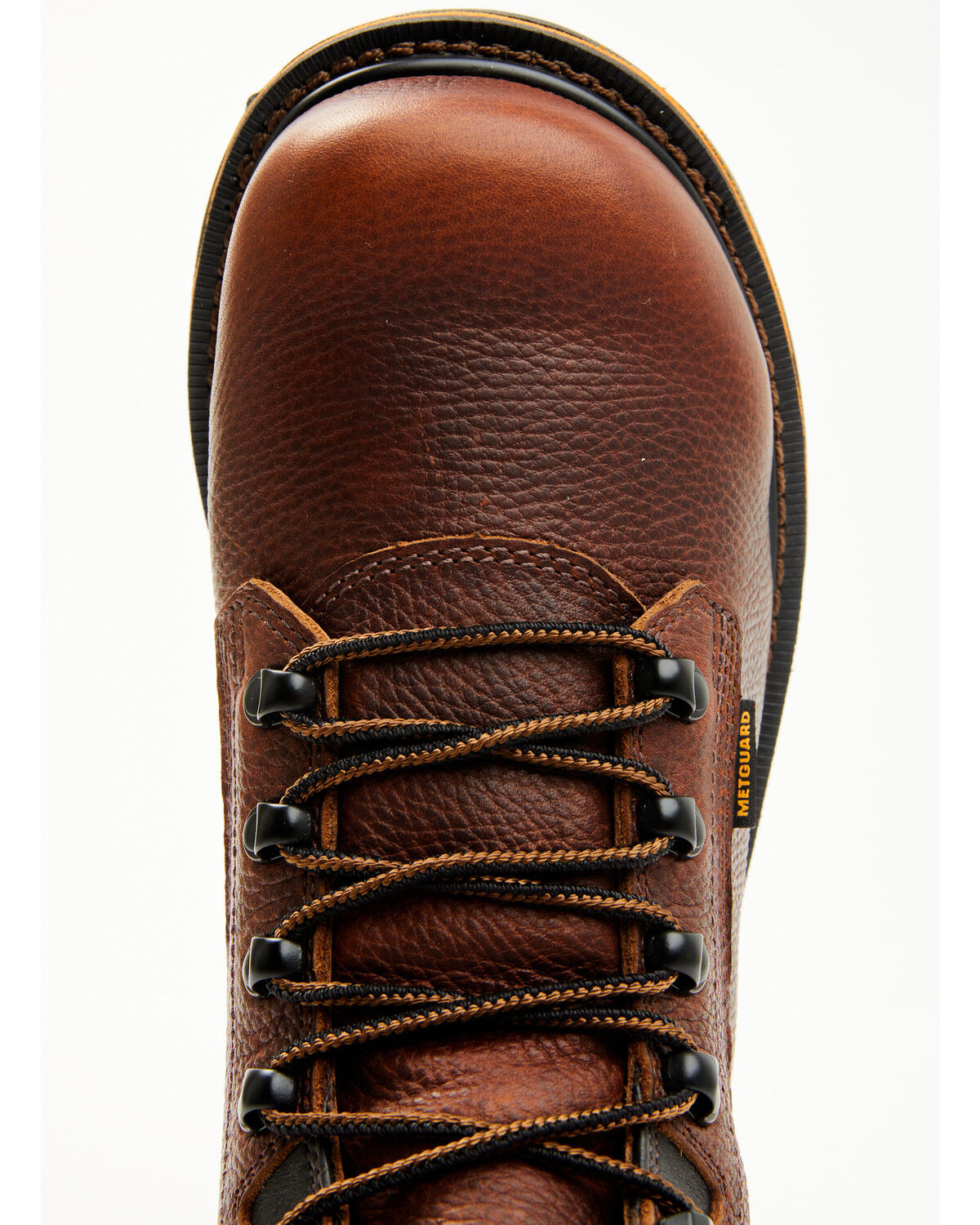 Image #6 - Hawx Men's 6" Enduro Metguard Work Boots - Composite Toe, Dark Brown, hi-res