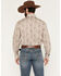 Image #4 - Panhandle Slim Men's Paisley Print Long Sleeve Snap Stretch Western Shirt, Tan, hi-res