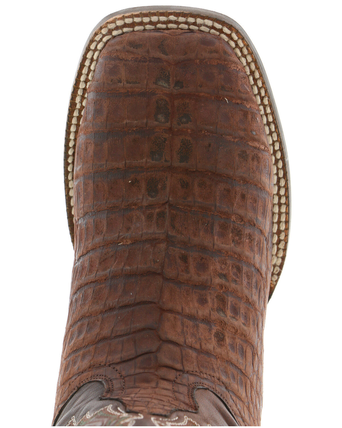 Image #6 - El Dorado Men's Caiman Belly Western Boots - Wide Square Toe, , hi-res