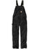 Image #1 - Carhartt Men's Duck Bib Work Overalls, Black, hi-res
