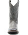 Laredo Men's Charcoal Geo Stitch Western Boots - Broad Square Toe, Charcoal, hi-res