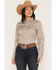 Image #1 - Cinch Women's TENCEL Striped Long Sleeve Button-Down Western Shirt, Brown, hi-res