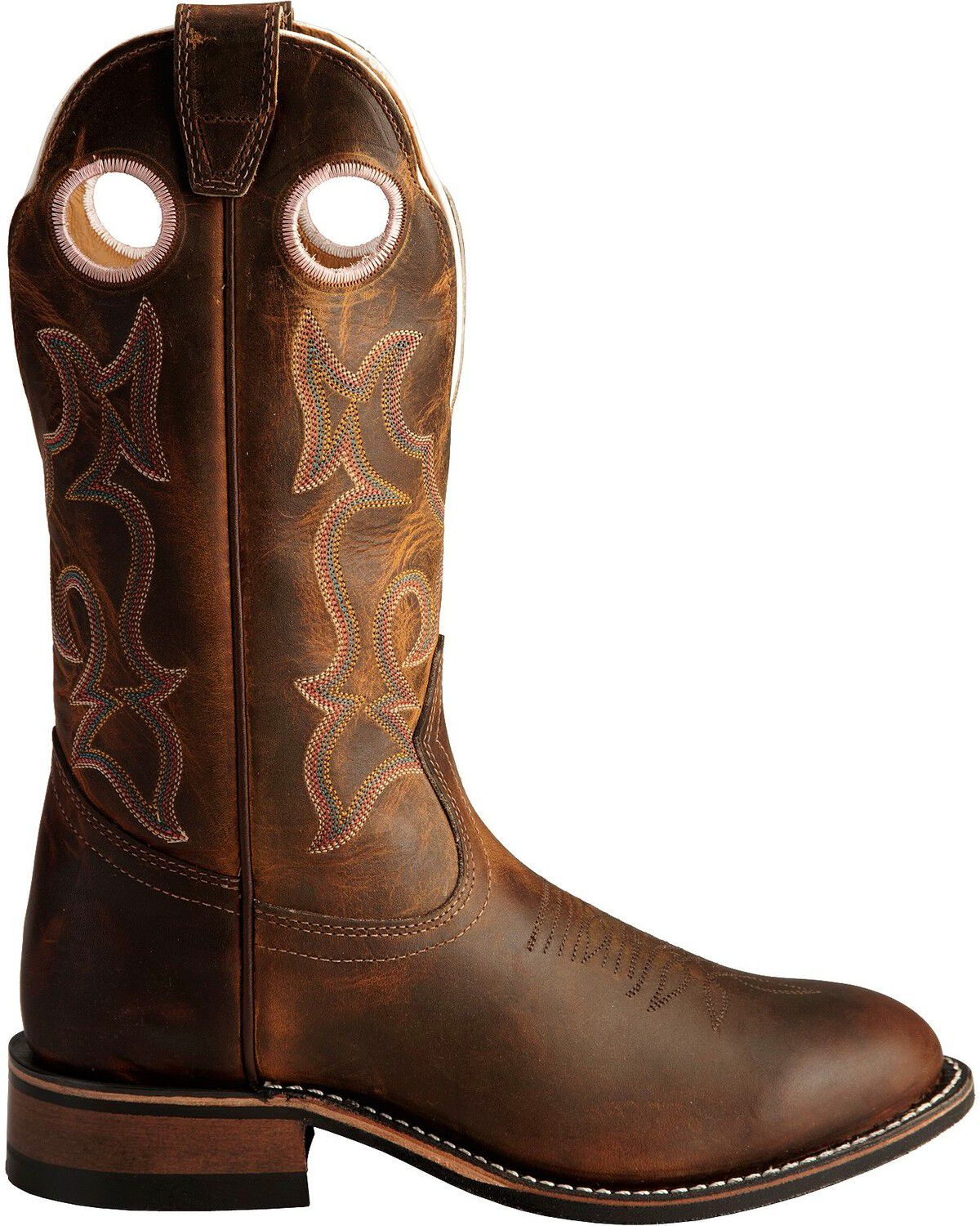 Image #2 - Boulet Tan Spice Rider Cowgirl Boots - Round Toe, Tan, hi-res