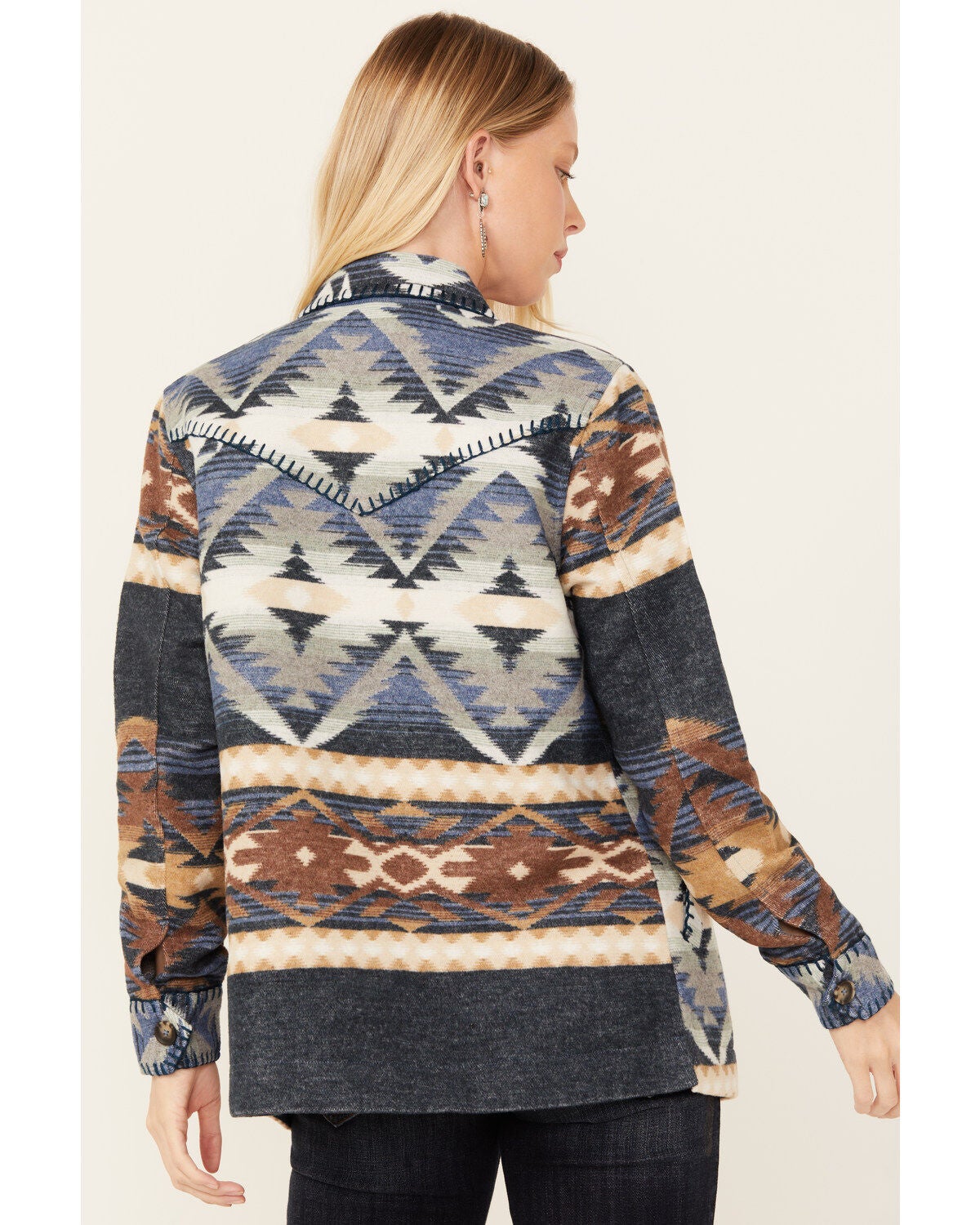 Image #4 - Idyllwind Women's Luttrell Southwestern Print Shacket, , hi-res