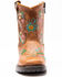 Shyanne Toddler Girls' Floral Western Boots - Square Toe, Brown, hi-res