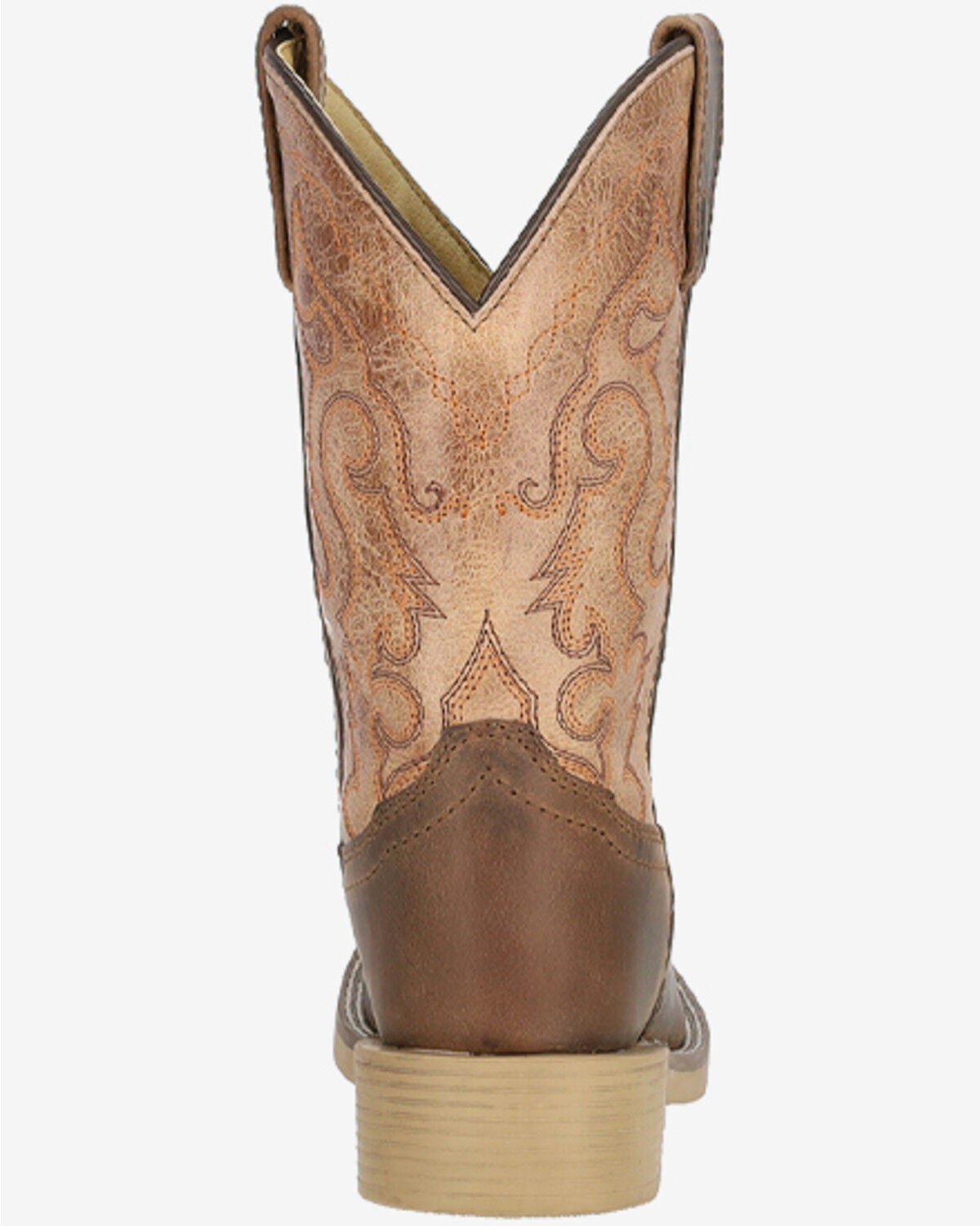 Image #4 - Smoky Mountain Boys' Caleb Performance Western Boots - Broad Square Toe, Brown, hi-res