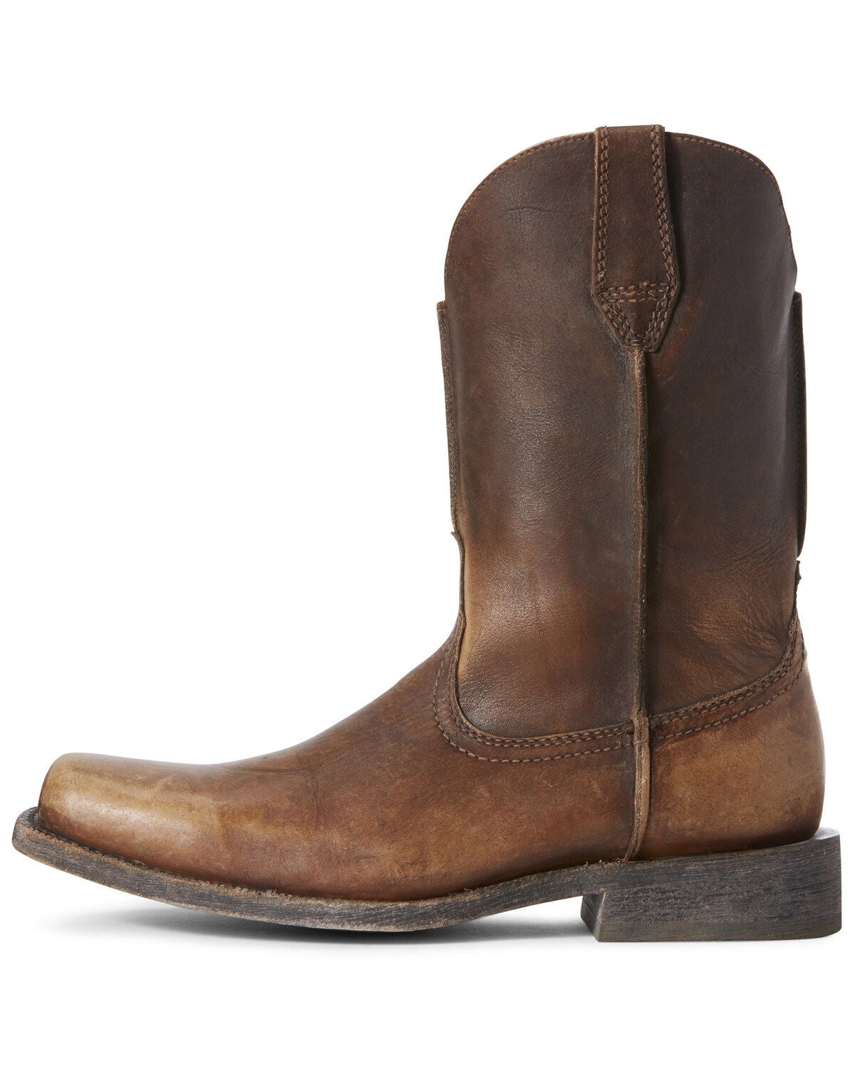 Image #2 - Ariat Men's Rambler Naturally Distressed Western Boots - Square Toe, , hi-res