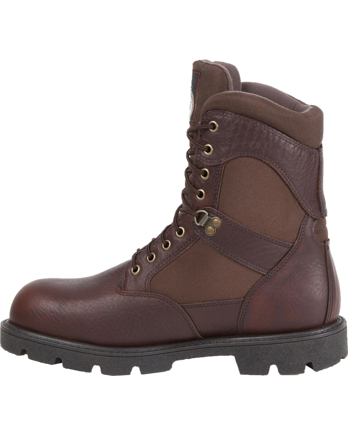 Image #2 - Georgia Men's Homeland Waterproof Insulated Work Boots, Brown, hi-res