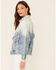 Lee Women's Light Acid Wash Oversized Denim Button Down Trucker Jacket, Blue, hi-res