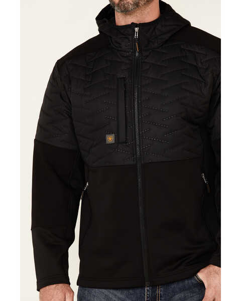 Image #3 - Ariat Men's Rebar Black Cloud 9 Insulated Zip-Front Work Jacket , Black, hi-res