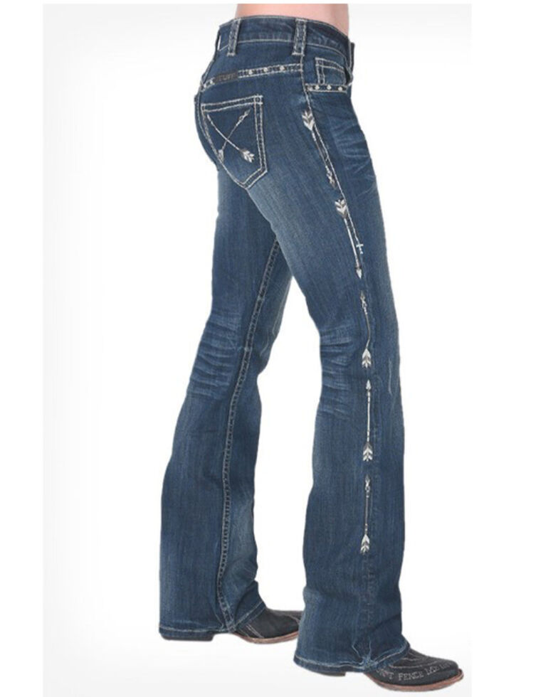 Cowgirl Tuff Womens Straight Shooter Medium Wash Bootcut Jeans Boot Barn