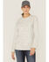 Image #1 - Ariat Women's FR Air Henley Long Sleeve Work Pocket Shirt, Heather Grey, hi-res