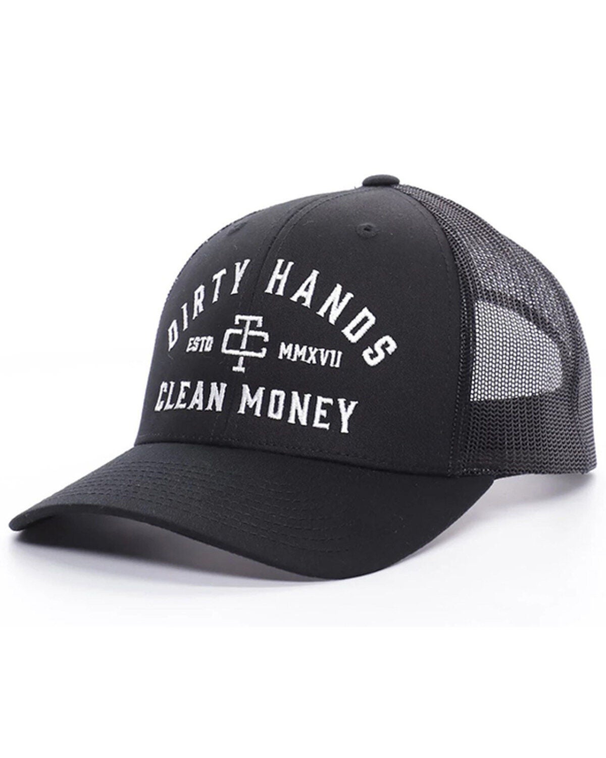 Troll Co Men's DHCM Ball Cap, Black, hi-res