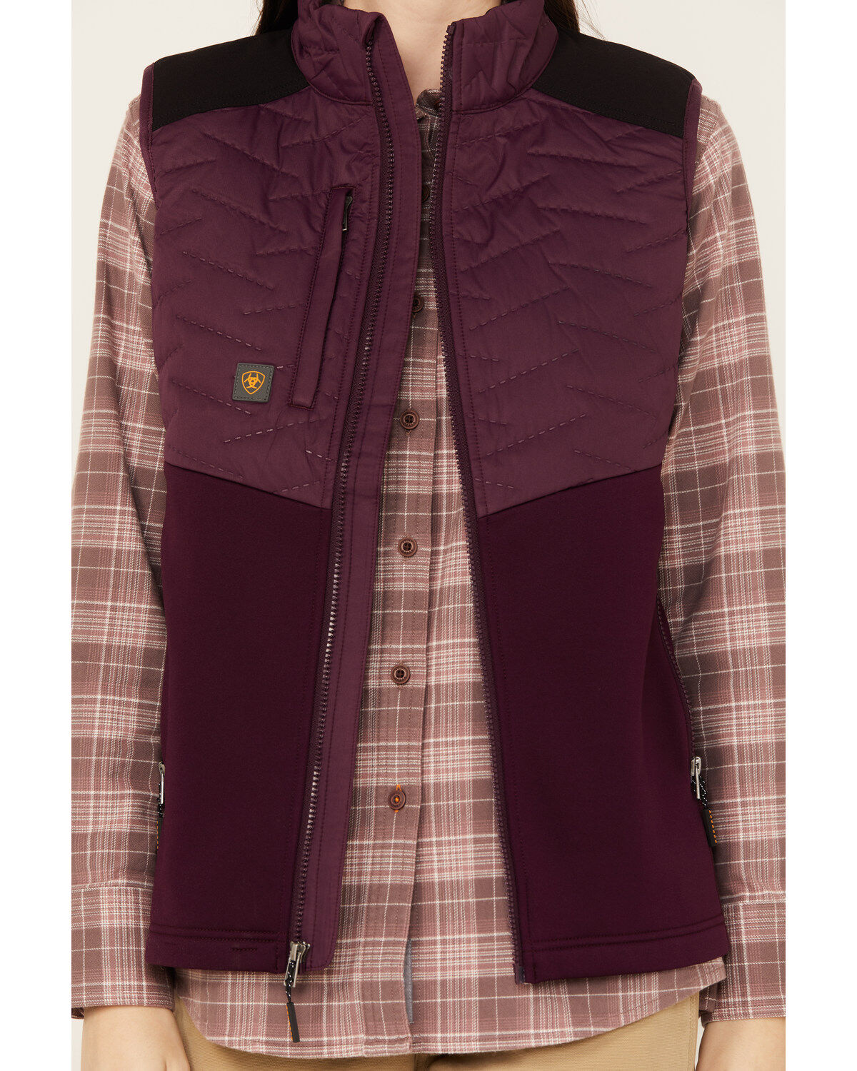 Image #3 - Ariat Women's Rebar Cloud 9 Insulated Vest, Purple, hi-res