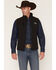 Image #2 - Cowboy Hardware Men's Hecho en Mexico Softshell Vest, Black, hi-res