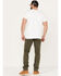Image #3 - Brothers and Sons Men's Olive Night Wash Tucker Slim Straight Stretch Denim Jeans, Olive, hi-res