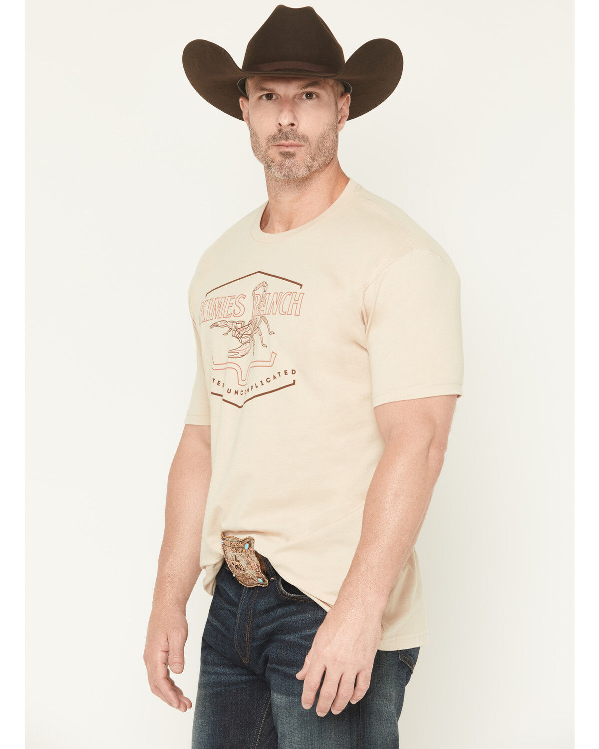 Image #2 - Kimes Ranch Men's Sting Short Sleeve Graphic T-Shirt, Cream, hi-res