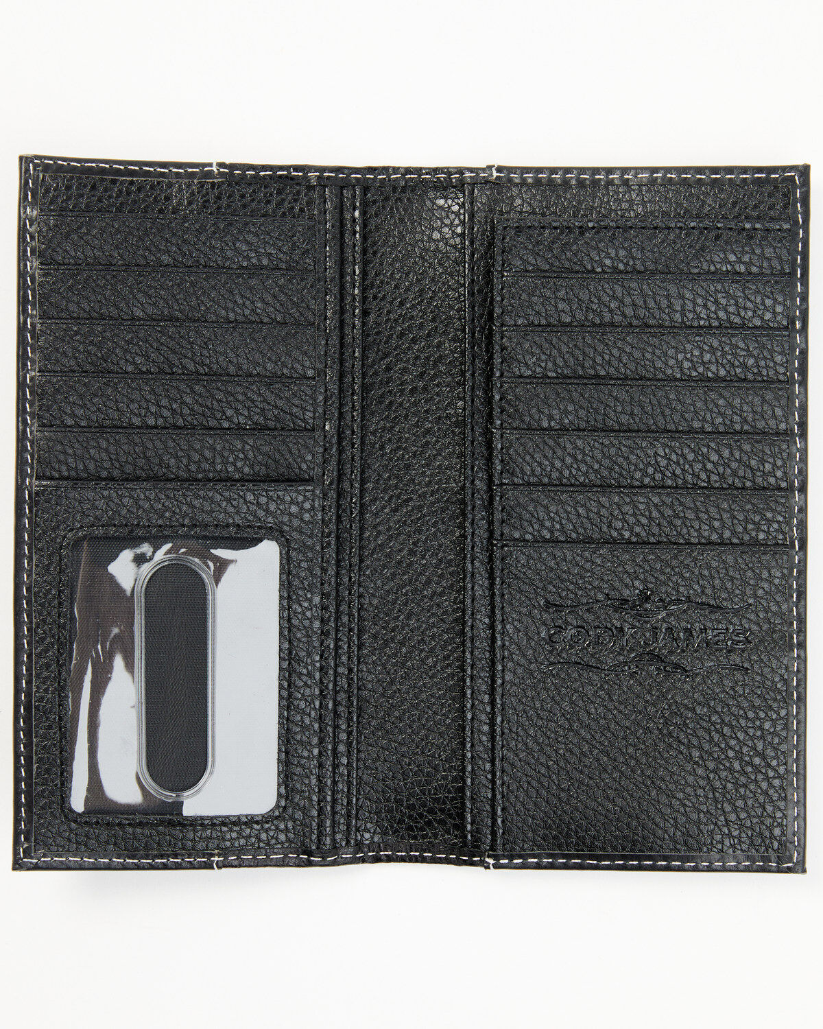 Image #2 - Cody James Men's Stitched Rodeo Wallet, Black, hi-res