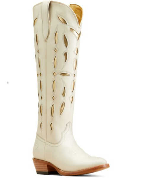 Ariat Women's Saylor StretchFit Western Boots - Round Toe, White, hi-res