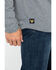 Image #5 - Hawx Men's Heather Gray Logo Crew Long Sleeve Work T-Shirt - Big, Heather Grey, hi-res