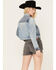Levi's Women's Original Distressed Shorts, Black, hi-res
