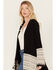 Image #2 - Shyanne Women's Cascade Fringe Border Cardigan, Black, hi-res
