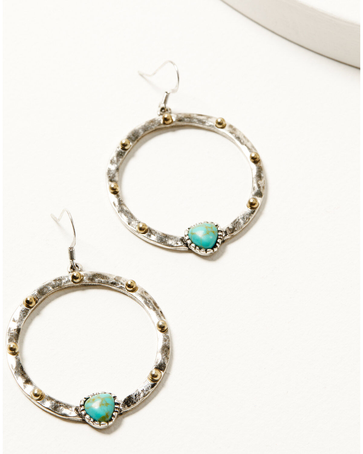 Image #1 - Shyanne Women's Americana Round Earrings, Silver, hi-res