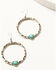 Image #1 - Shyanne Women's Americana Round Earrings, Silver, hi-res