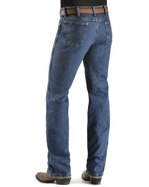 Image #1 - Wrangler Men's 936 Cowboy Cut Slim Fit Prewashed Jeans, Dark Stone, hi-res