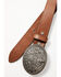 Shyanne Girls' American Cowgirl Buckle Belt, Brown, hi-res