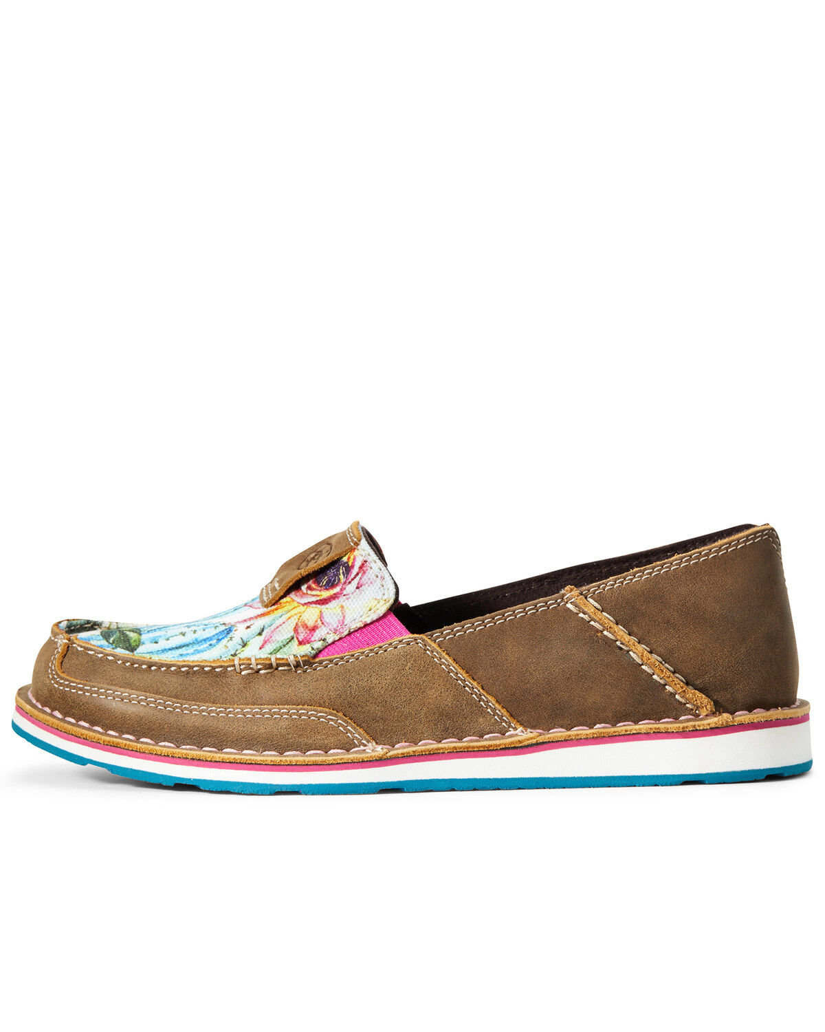 Image #2 - Ariat Women's Floral Cactus Cruiser Shoes - Moc Toe, , hi-res
