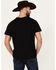 Image #4 - Rock & Roll Denim Men's Americana Logo Short Sleeve Graphic T-Shirt, Black, hi-res