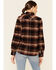 North River Women's Plaid Print Corduroy Long Sleeve Shirt, Burgundy, hi-res