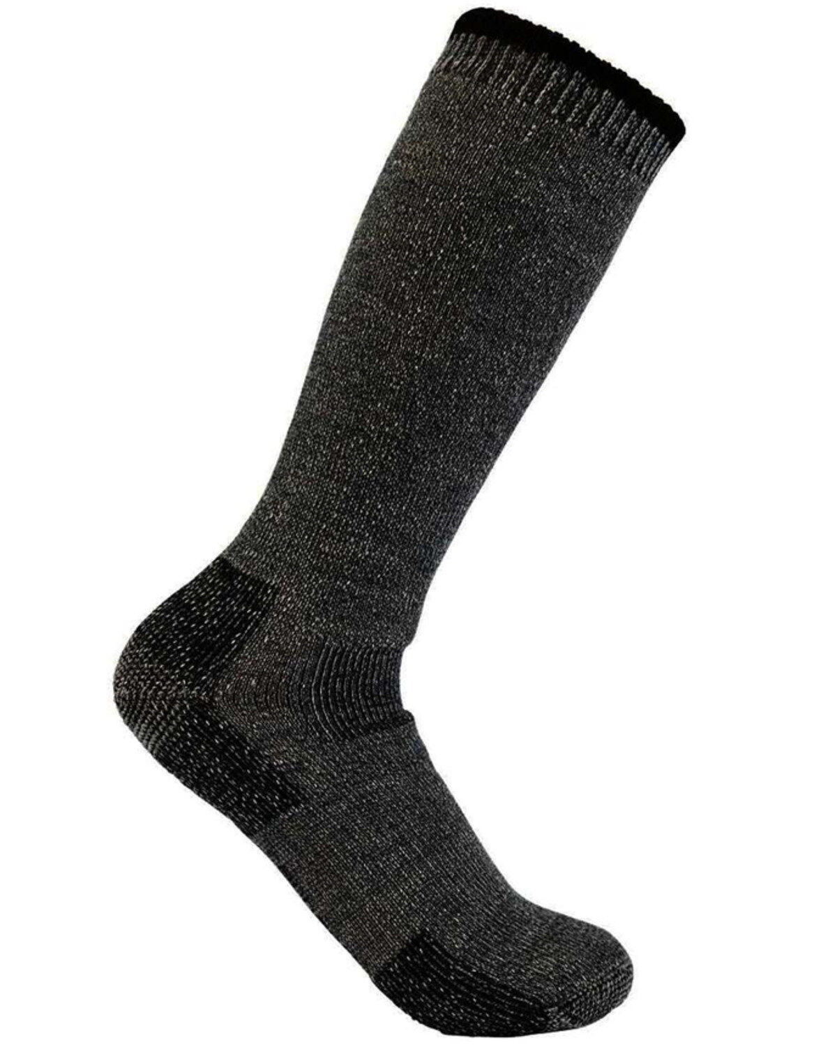 Image #1 - Carhartt Men's Heavyweight Wool Blend Boot Socks, Heather Grey, hi-res