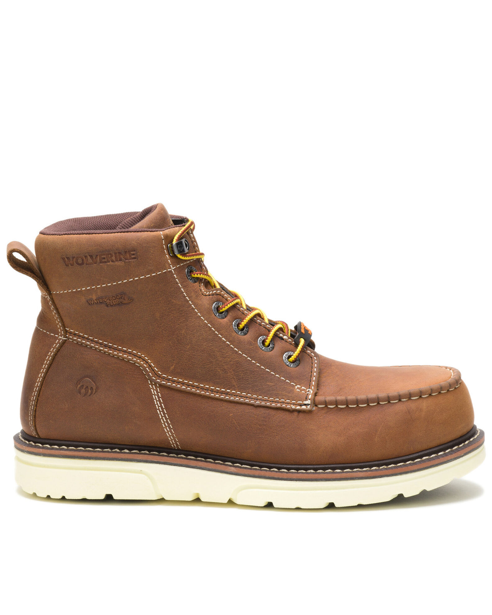 Wolverine Men s Tan I 90 Durashocks Work Boots Soft Toe Boot Barn
