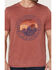Image #3 - Flag & Anthem Men's Bear Mountain Summit Burnout Graphic T-Shirt, Red, hi-res