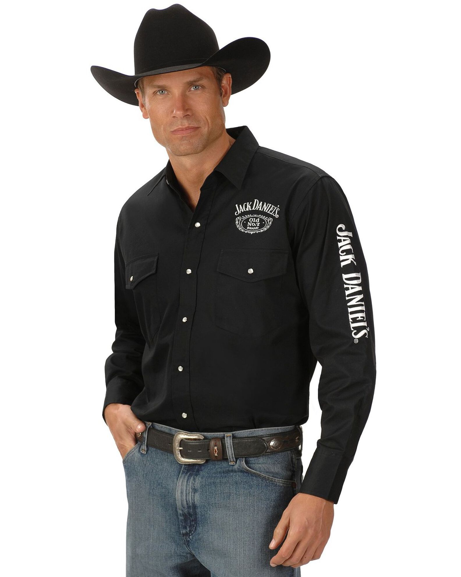 Jack Daniel's Men's Logo Rodeo Long Sleeve Western Shirt | Boot Barn