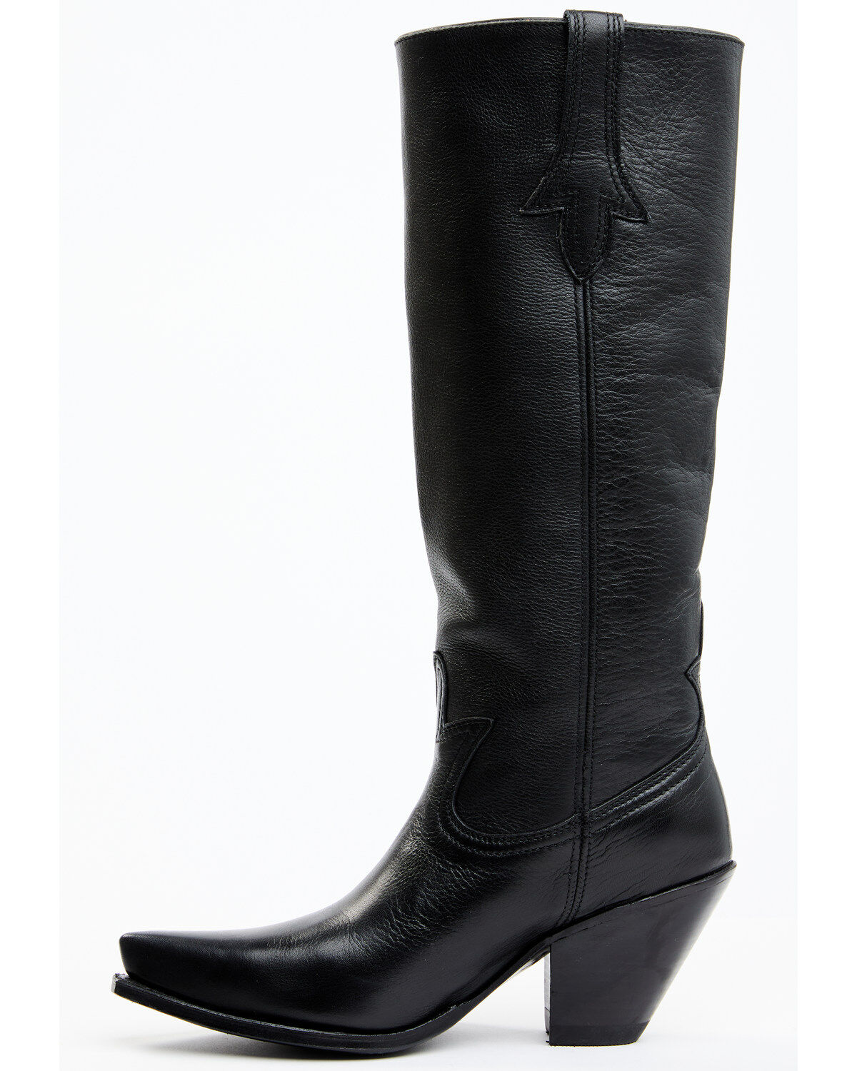 Image #3 - Sendra Women's Diana Slouch 15" Pull On Western Boots - Snip Toe, Black, hi-res